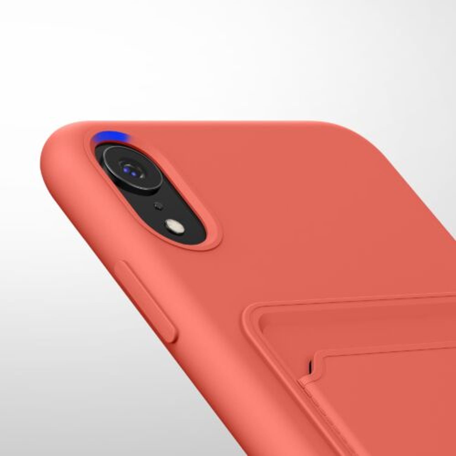 Husa Kwmobile pentru Apple iPhone XR, Silicon, Coral, 55116.76 fotografia produsului View 8 L