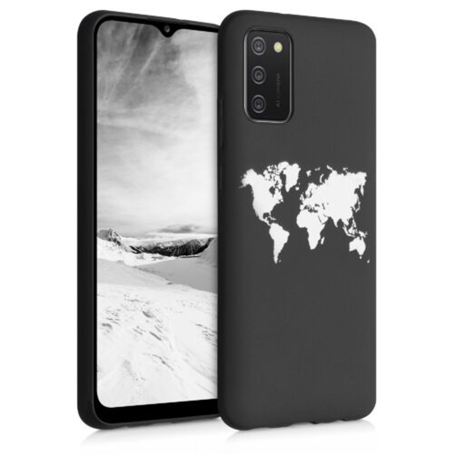 Husa pentru Samsung Galaxy A02s, Silicon, Negru, 54047.02 fotografia produsului