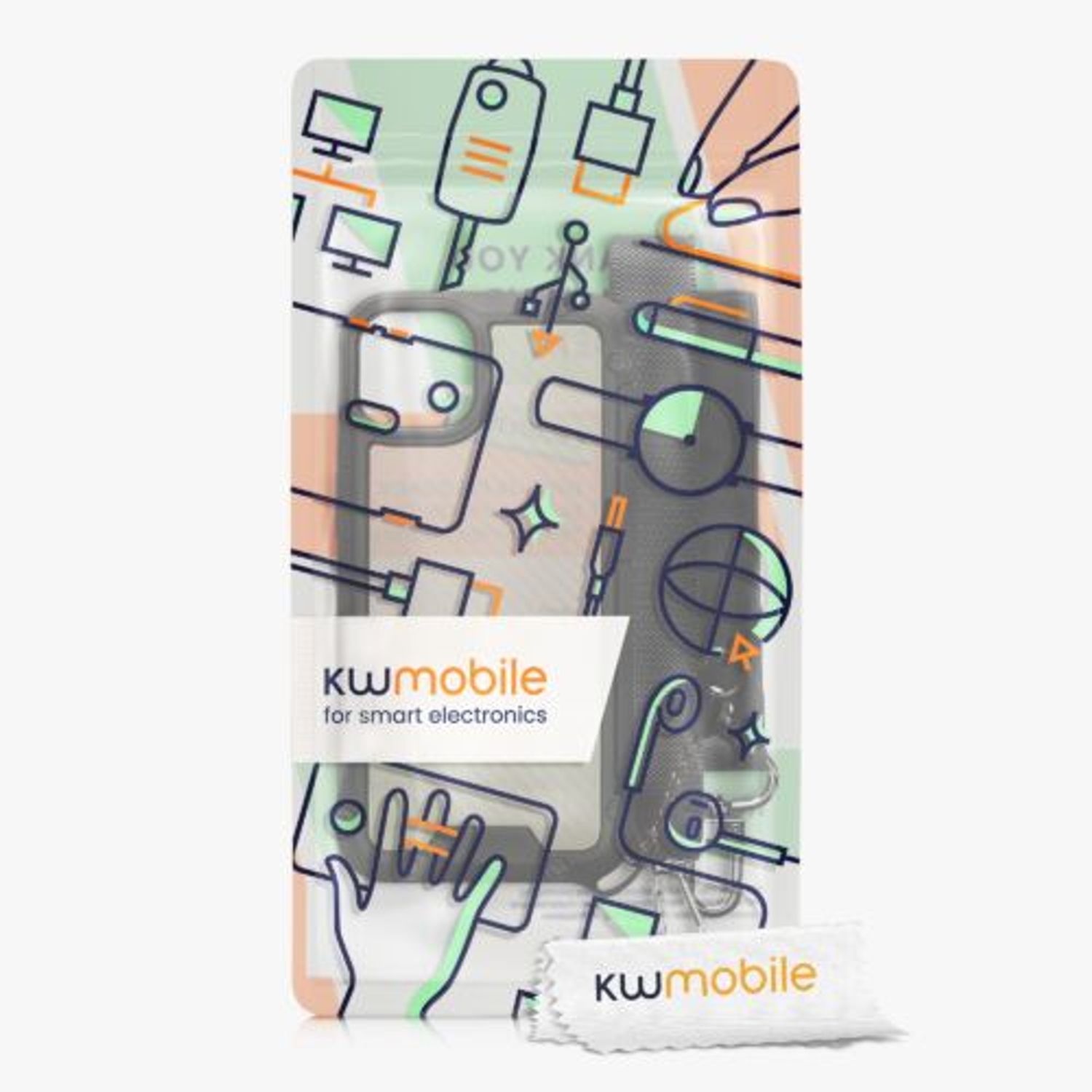 Husa Kwmobile pentru Apple iPhone 13, Silicon, Negru, 58246.01 fotografia produsului View 8 L
