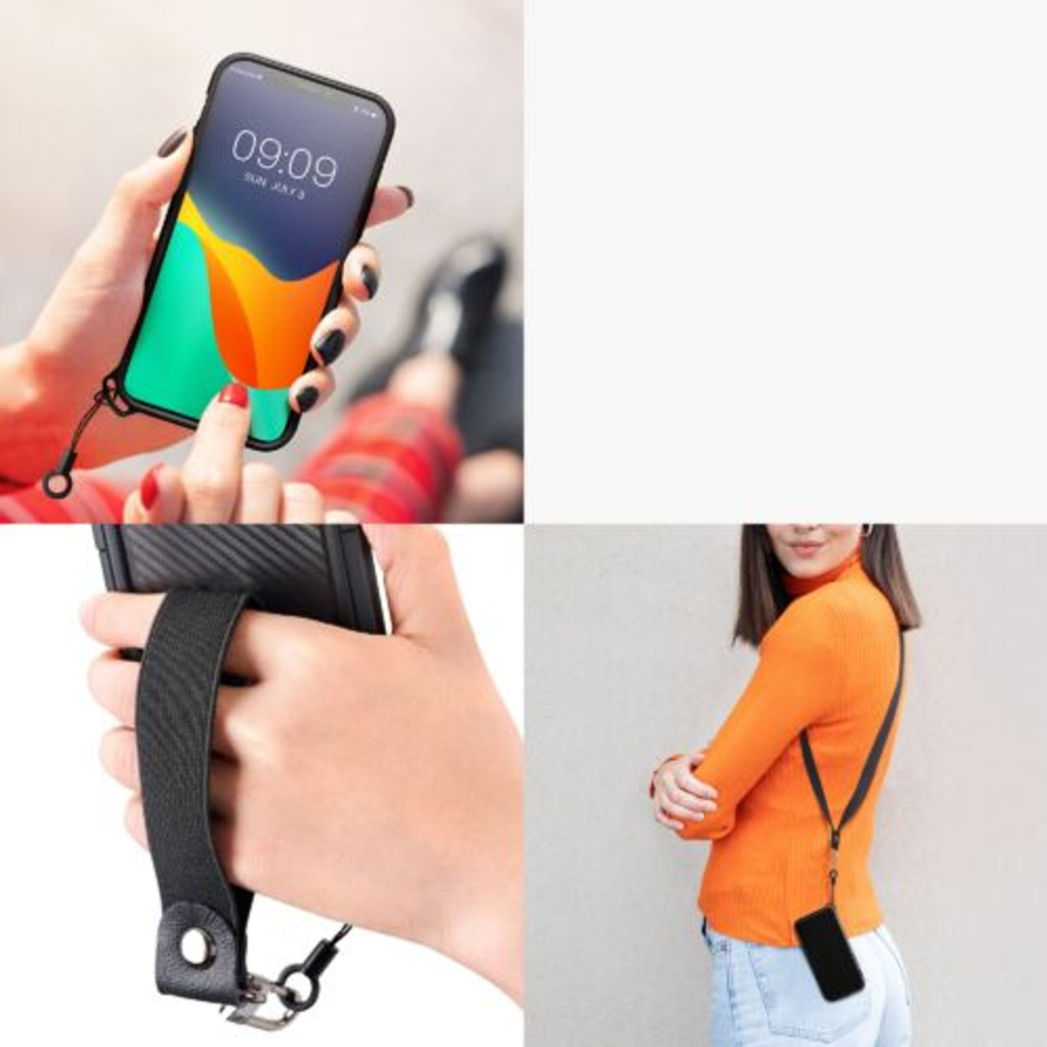 Husa Kwmobile pentru Apple iPhone 13, Silicon, Negru, 58246.01 fotografia produsului View 10 L