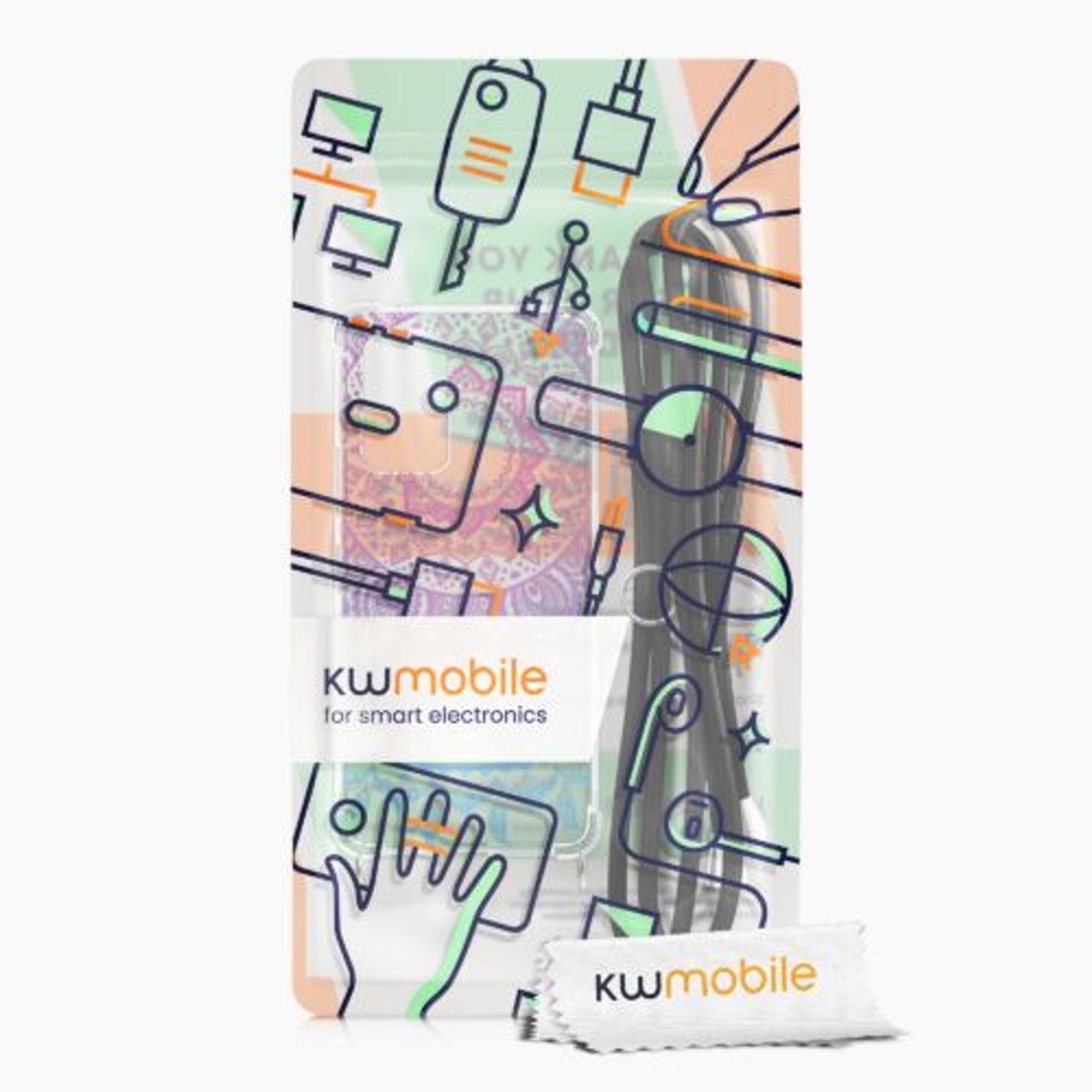 Husa Kwmobile pentru Samsung Galaxy A53 5G, Silicon, Multicolor, 58234.04 fotografia produsului View 7 L