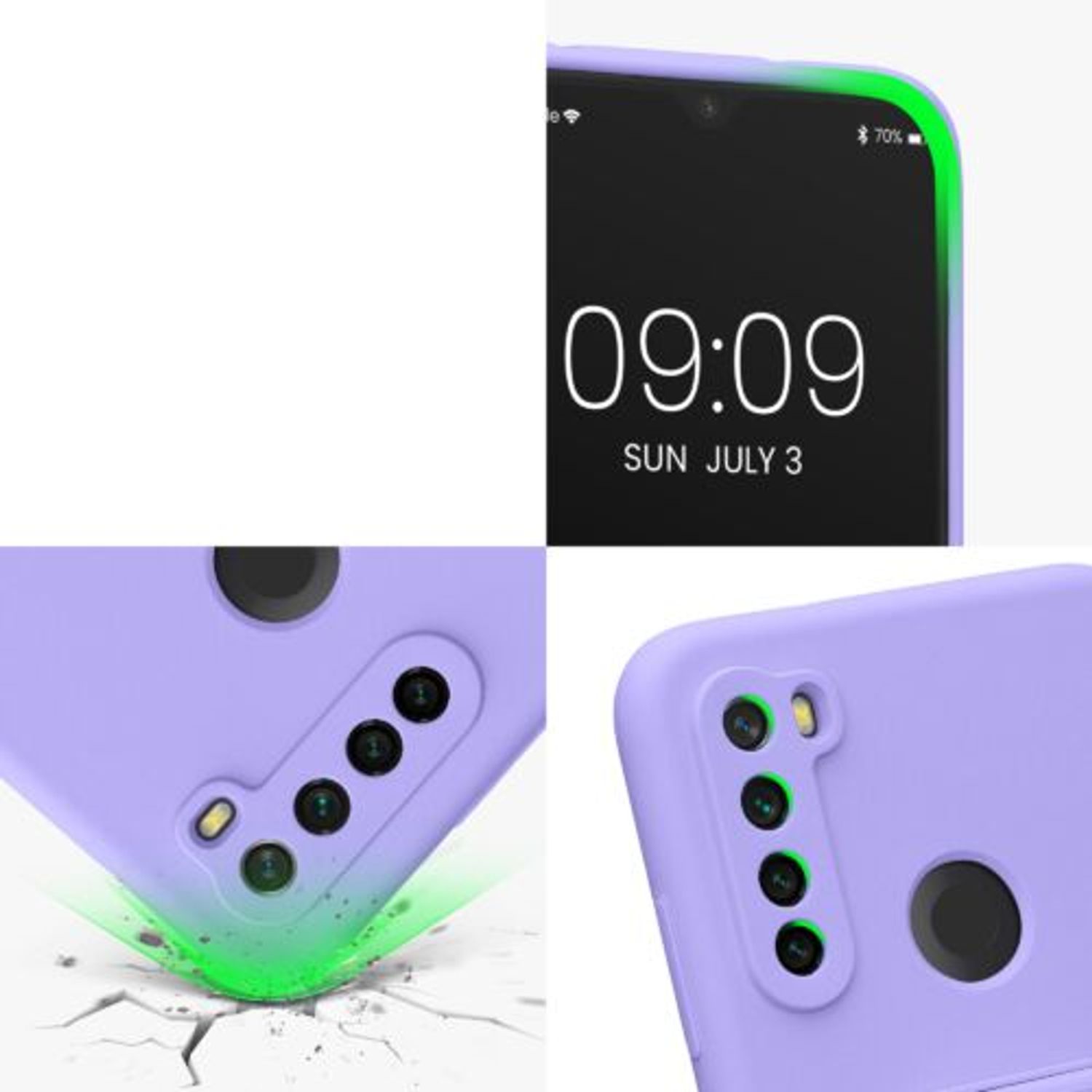 Husa Kwmobile pentru Xiaomi Redmi Note 8, Silicon, Albastru, 58263.108 fotografia produsului View 8 L