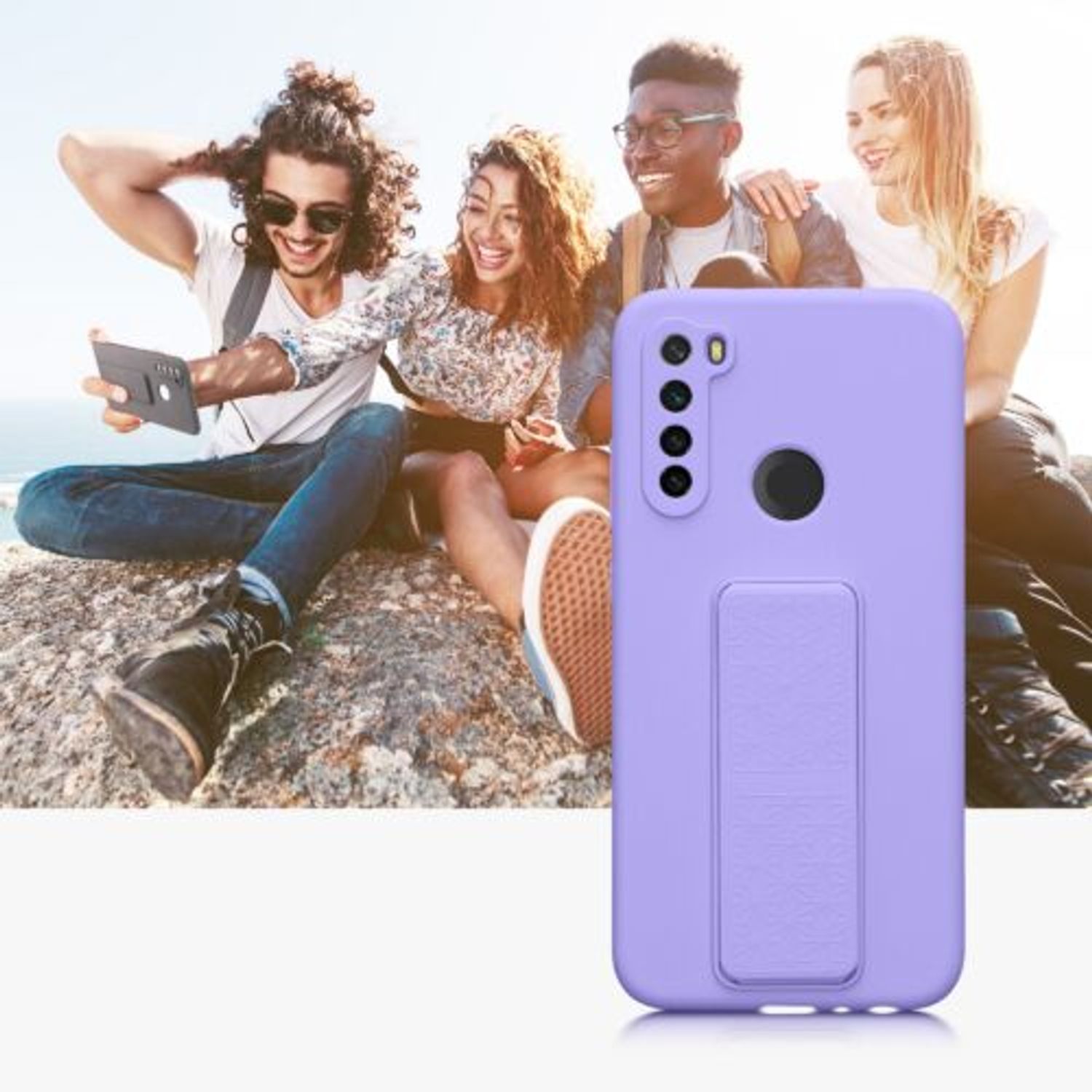 Husa Kwmobile pentru Xiaomi Redmi Note 8, Silicon, Albastru, 58263.108 fotografia produsului View 10 L