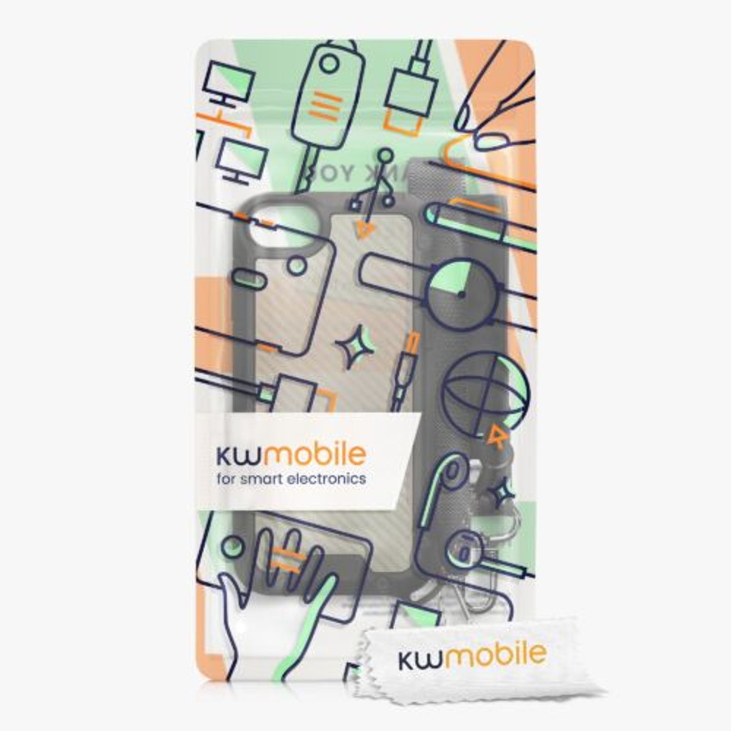 Husa Kwmobile pentru Apple iPhone 8/iPhone 7/iPhone SE 2, Silicon, Negru, 58287.01 fotografia produsului View 8 L