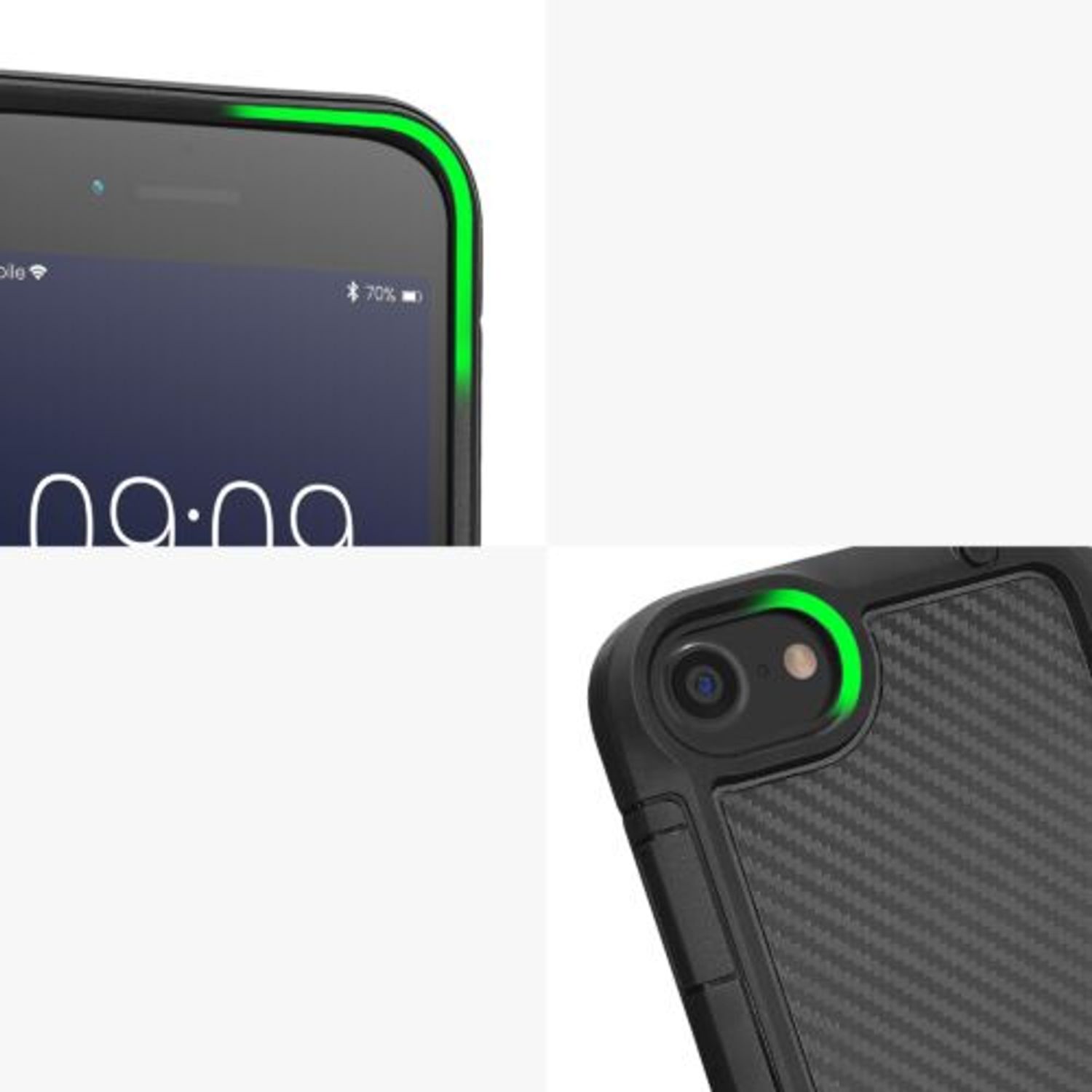 Husa Kwmobile pentru Apple iPhone 8/iPhone 7/iPhone SE 2, Silicon, Negru, 58287.01 fotografia produsului View 9 L