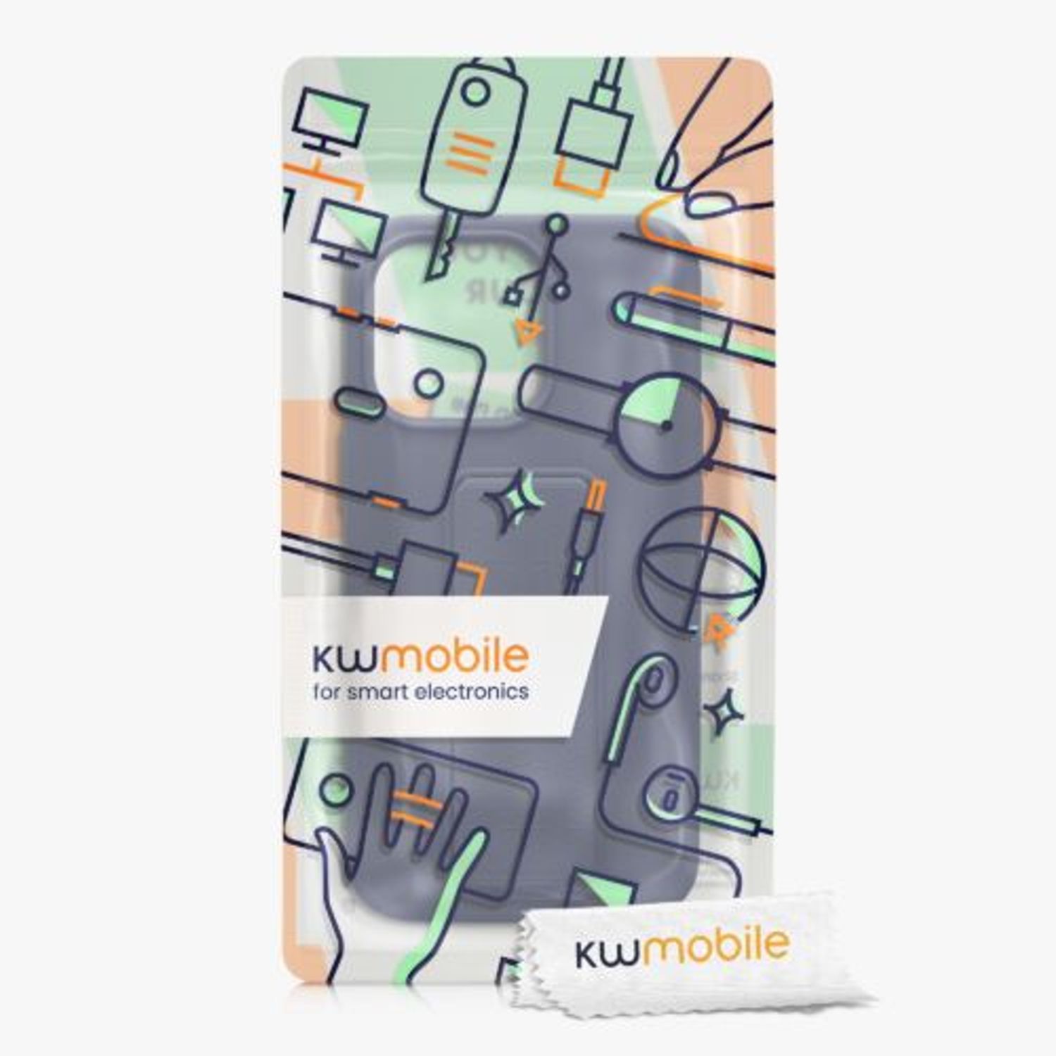 Husa Kwmobile pentru Apple iPhone 13 Pro, Silicon, Albastru, 58277.186 fotografia produsului View 7 L