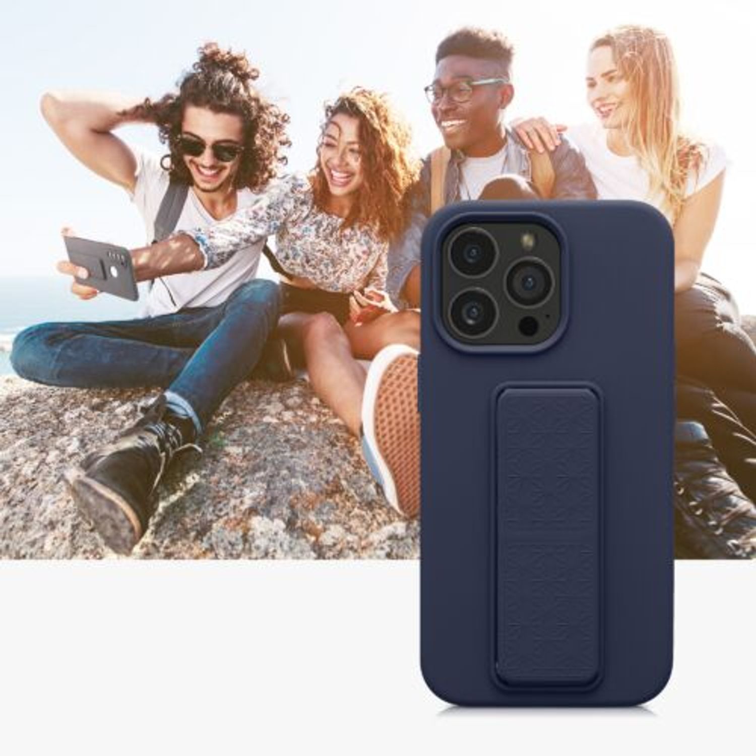 Husa Kwmobile pentru Apple iPhone 13 Pro, Silicon, Albastru, 58277.186 fotografia produsului View 10 L