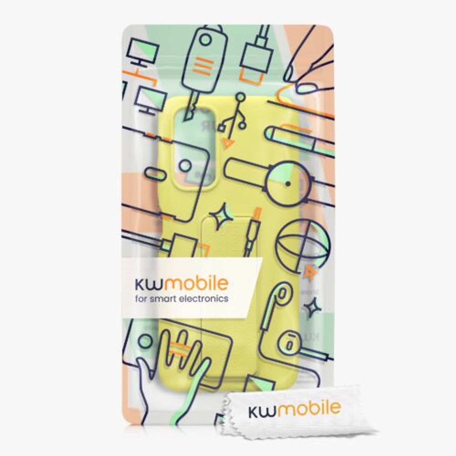 Husa Kwmobile pentru Xiaomi Redmi Note 11/Redmi Note 11s, Silicon, Galben, 58266.165 fotografia produsului View 6 L