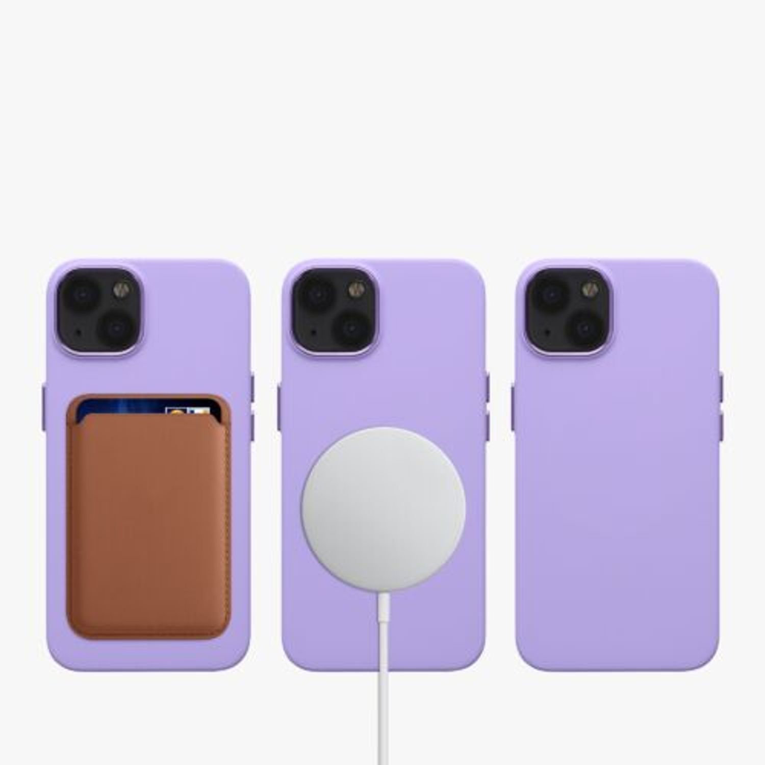 Husa Kwmobile pentru Apple iPhone 13, Silicon, Mov, 58247.139 fotografia produsului View 10 L