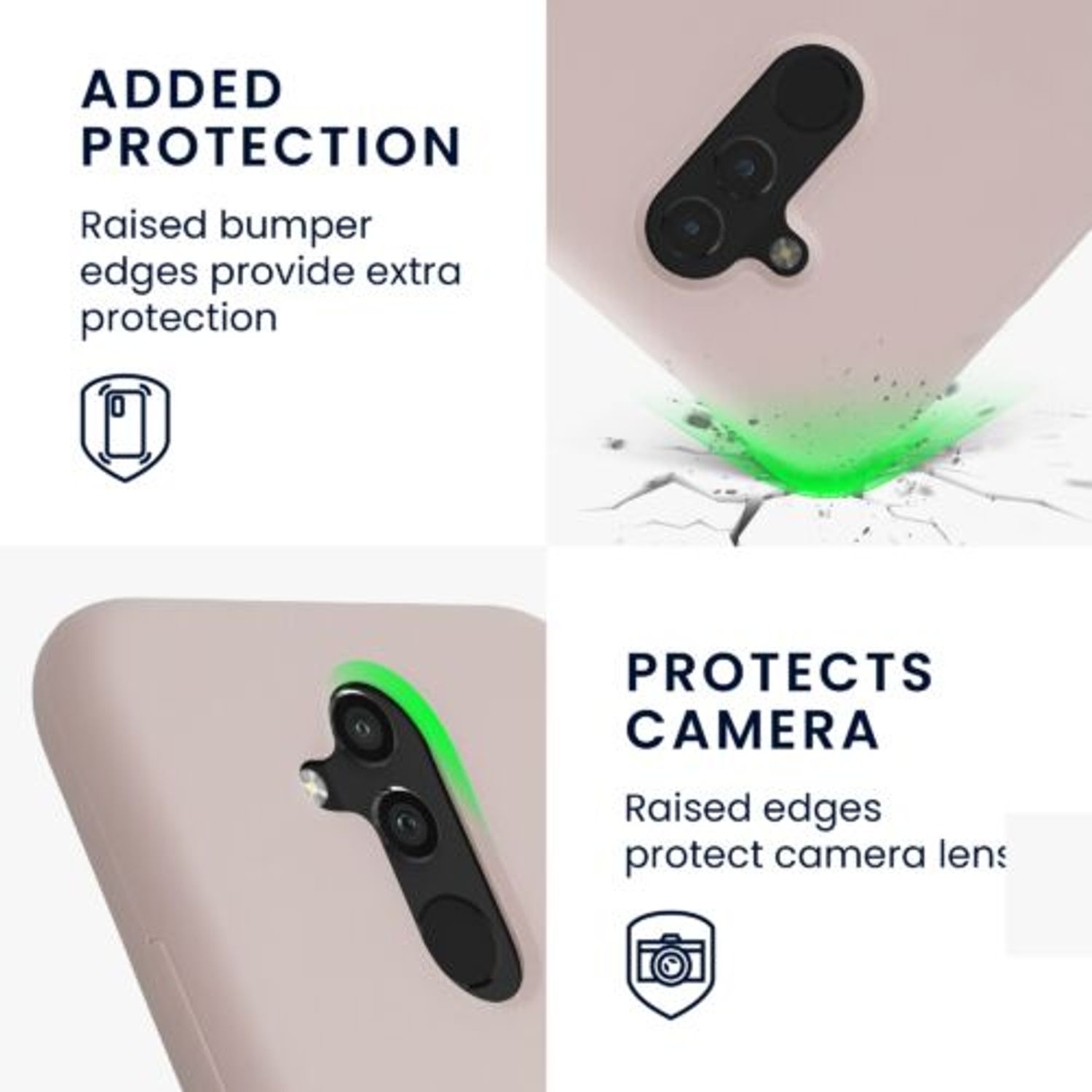 Husa Kwmobile pentru Huawei Mate 20 Lite, Silicon, Crem, 46310.225 fotografia produsului View 3 L