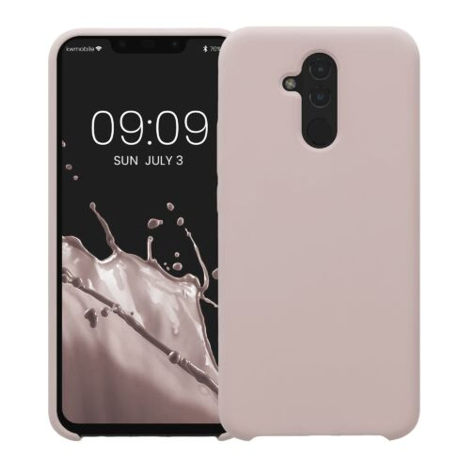 Husa Kwmobile pentru Huawei Mate 20 Lite, Silicon, Crem, 46310.225 fotografia produsului