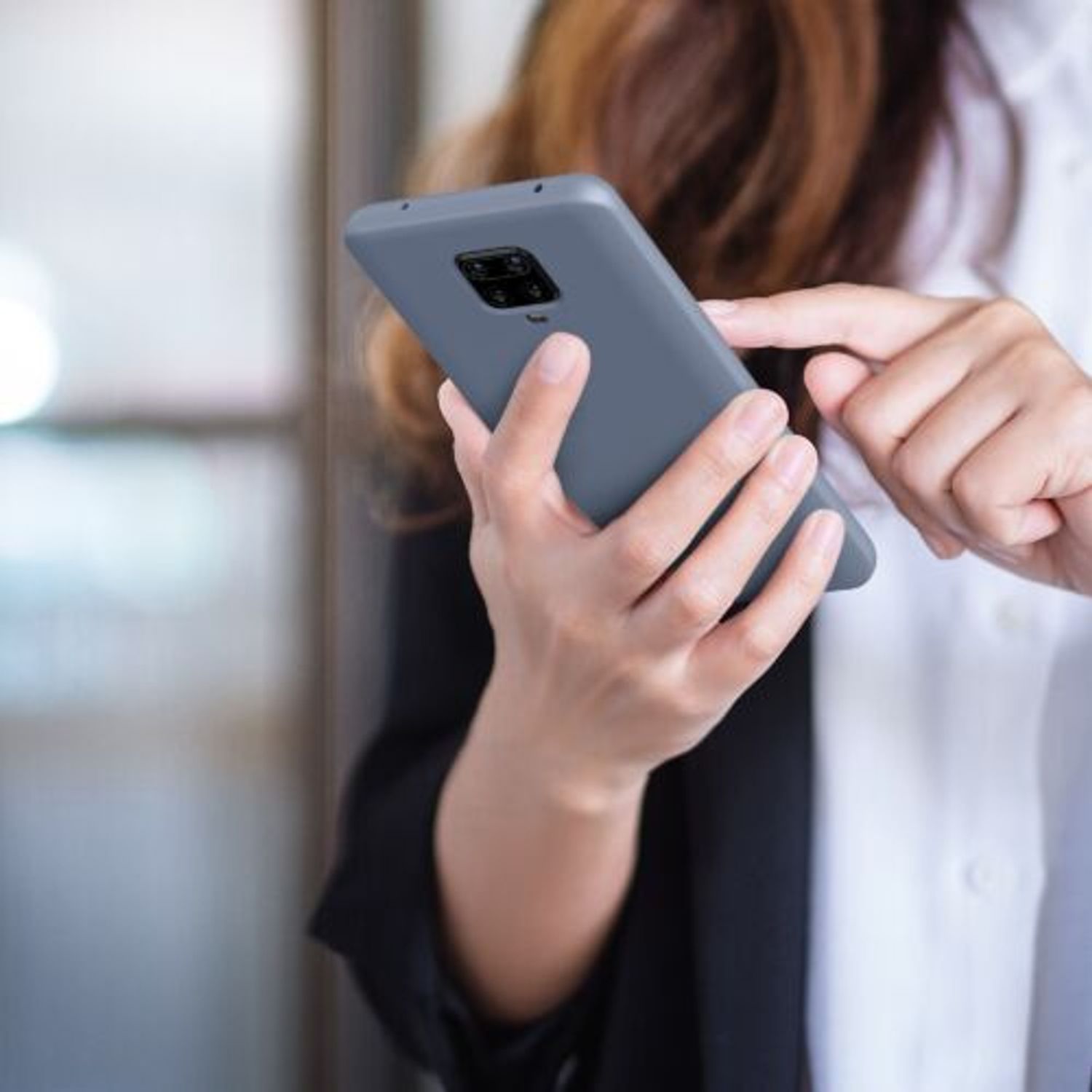 Husa Kwmobile pentru Xiaomi Redmi Note 9S/Redmi Note 9 Pro/Redmi Note 9 Pro Max, Silicon, Albastru, 56562.12 fotografia produsului View 8 L