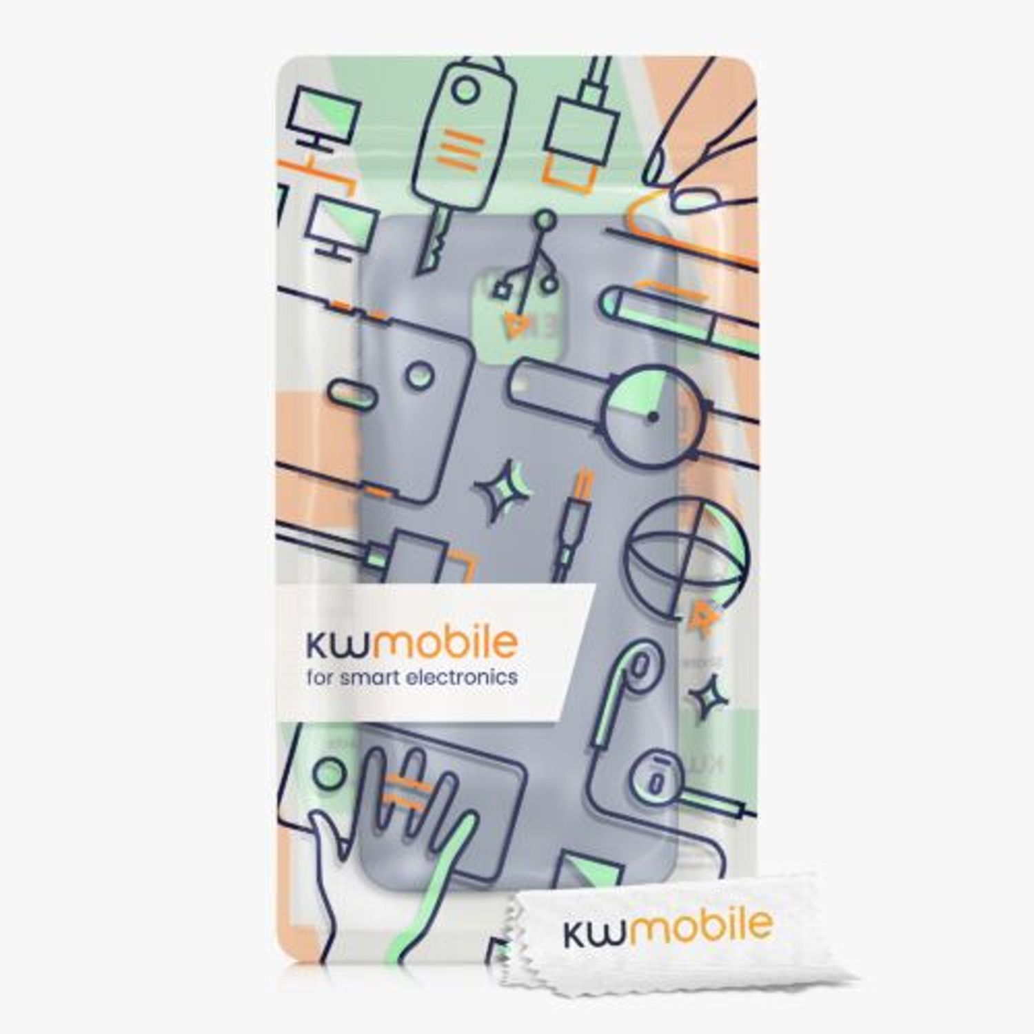 Husa Kwmobile pentru Xiaomi Redmi Note 9S/Redmi Note 9 Pro/Redmi Note 9 Pro Max, Silicon, Albastru, 56562.12 fotografia produsului View 6 L