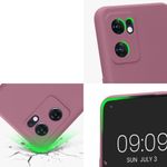 Husa Kwmobile pentru OPPO Find X5 Lite, Silicon, Violet, 57633.167 fotografia produsului View 7 S