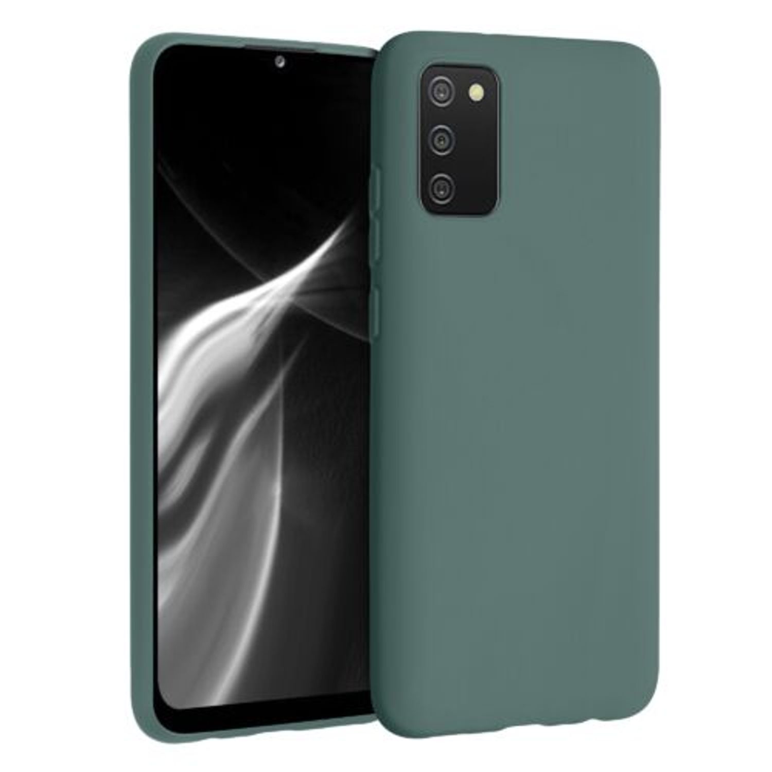 Husa pentru Samsung Galaxy A02s, Silicon, Verde, 54045.171 fotografia produsului