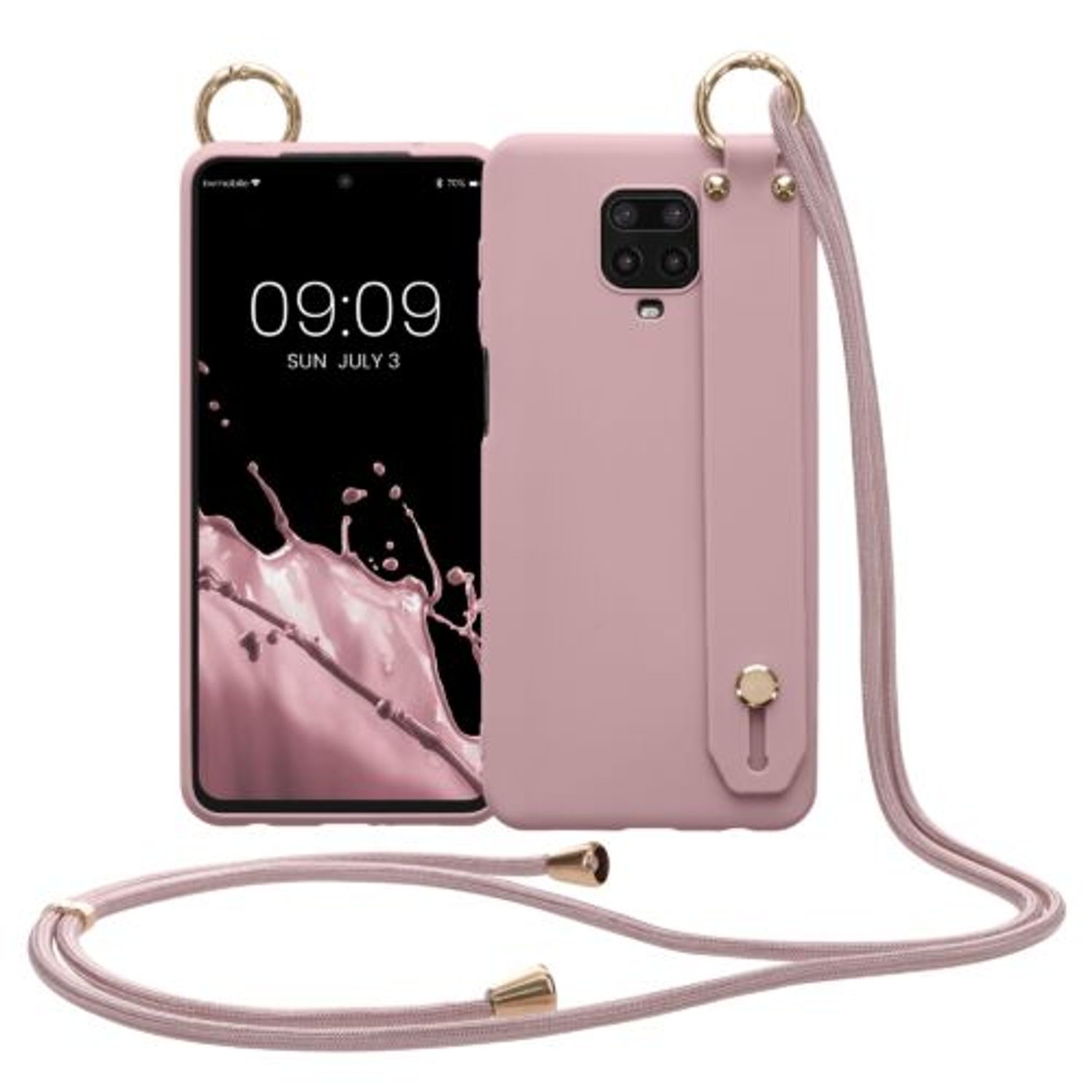 Husa Kwmobile pentru Xiaomi Redmi Note 9S/Redmi Note 9 Pro/Redmi Note 9 Pro Max, Silicon, Roz, 56471.193 fotografia produsului