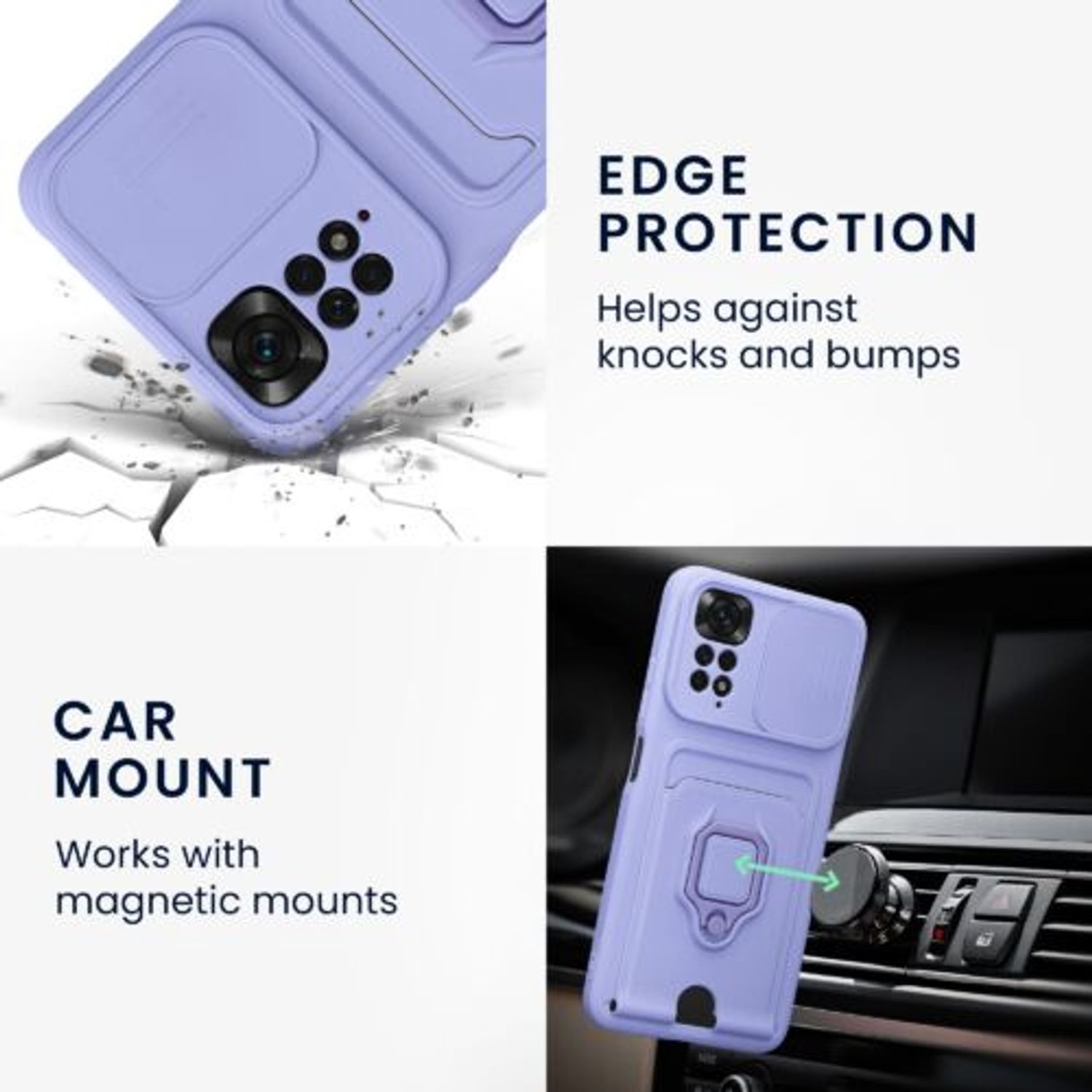 Husa Kwmobile pentru Xiaomi Redmi Note 11/Redmi Note 11s, Silicon, Albastru, 57717.108 fotografia produsului View 4 L