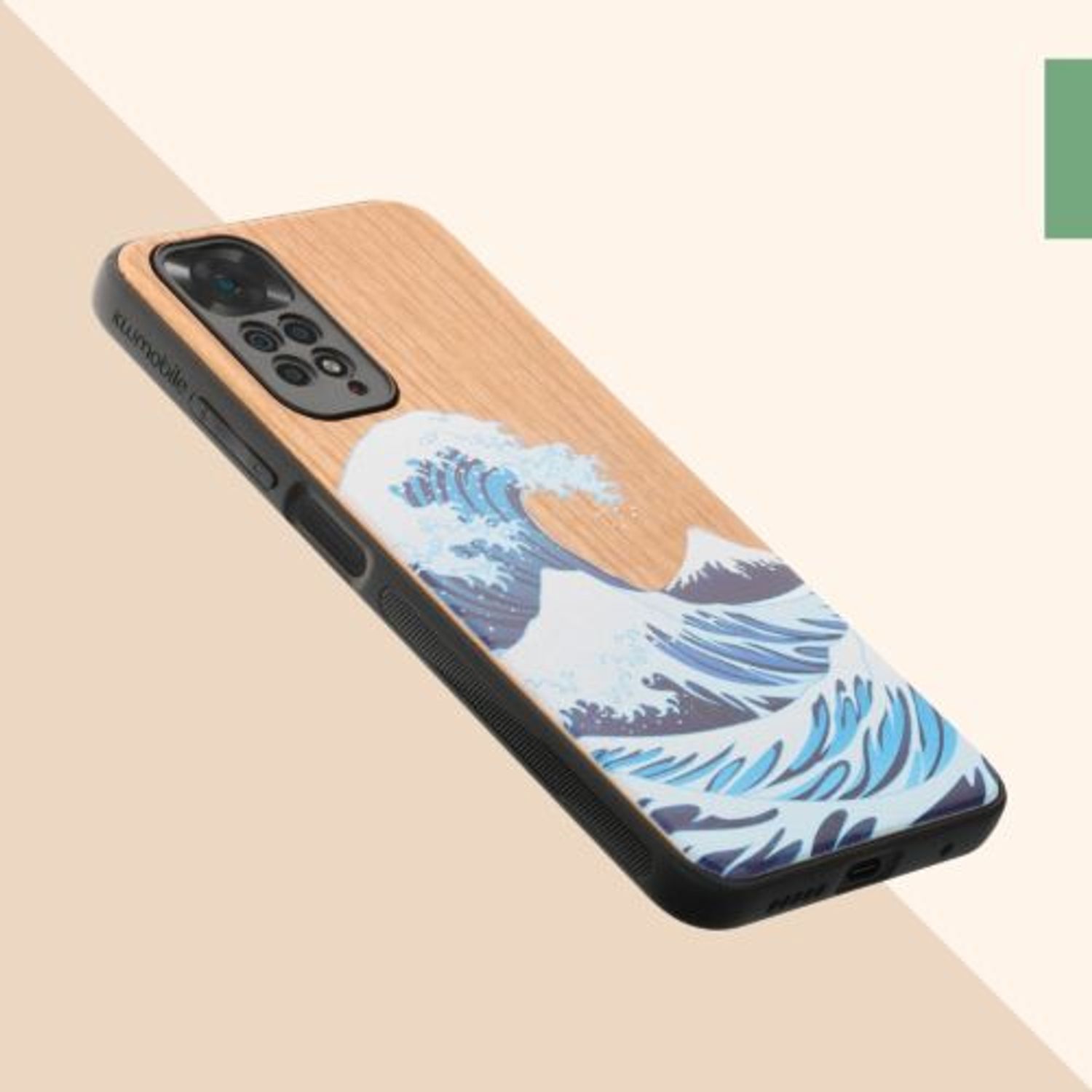 Husa Kwmobile pentru Xiaomi Redmi Note 11/Redmi Note 11s, Lemn, Multicolor, 57386.02 fotografia produsului View 10 L