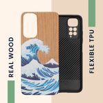Husa Kwmobile pentru Xiaomi Redmi Note 11/Redmi Note 11s, Lemn, Multicolor, 57386.02 fotografia produsului View 4 S