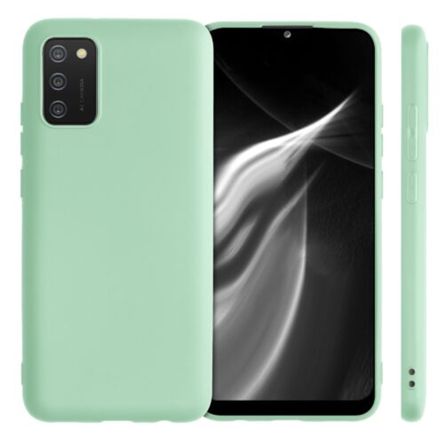 Husa pentru Samsung Galaxy A02s, Silicon, Verde, 54045.50 fotografia produsului View 2 L