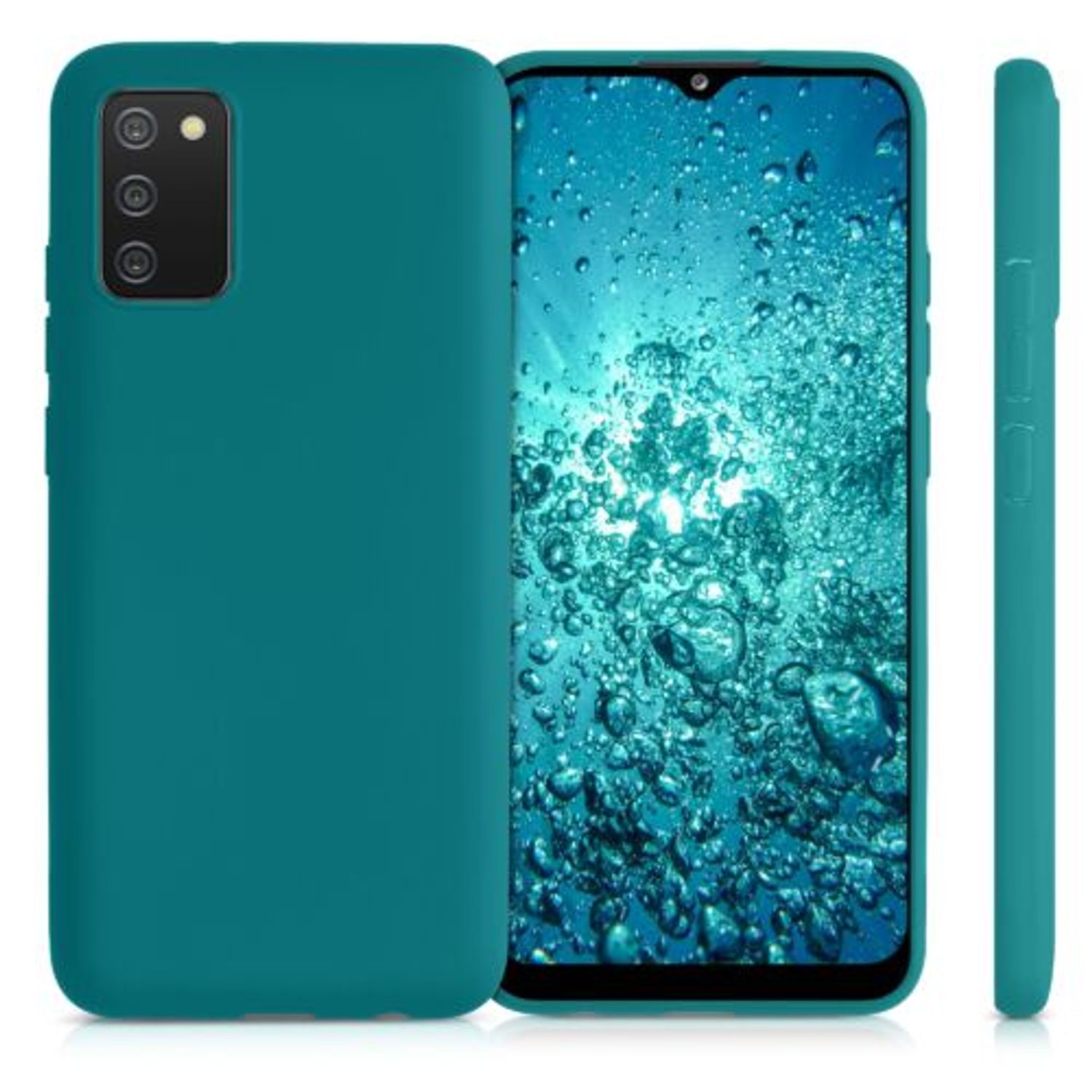 Husa pentru Samsung Galaxy A02s, Silicon, Verde, 54045.57 fotografia produsului View 2 L