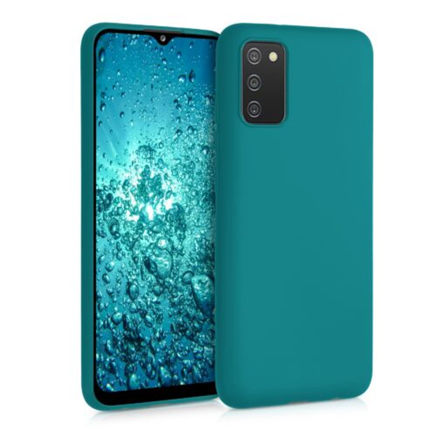 Husa pentru Samsung Galaxy A02s, Silicon, Verde, 54045.57 fotografia produsului