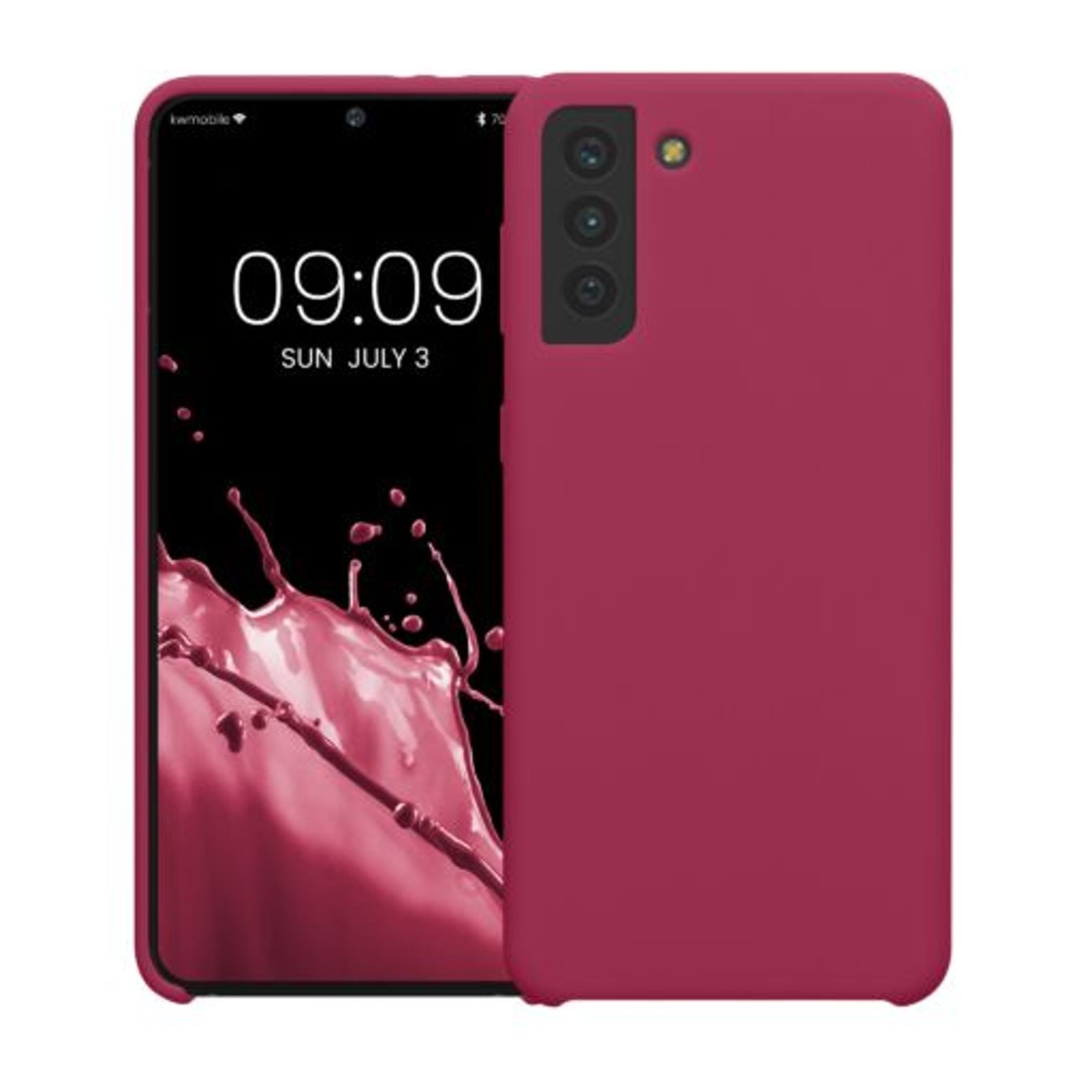 Husa Kwmobile pentru Samsung Galaxy S21 Plus, Silicon, Rosu, 54066.229 fotografia produsului