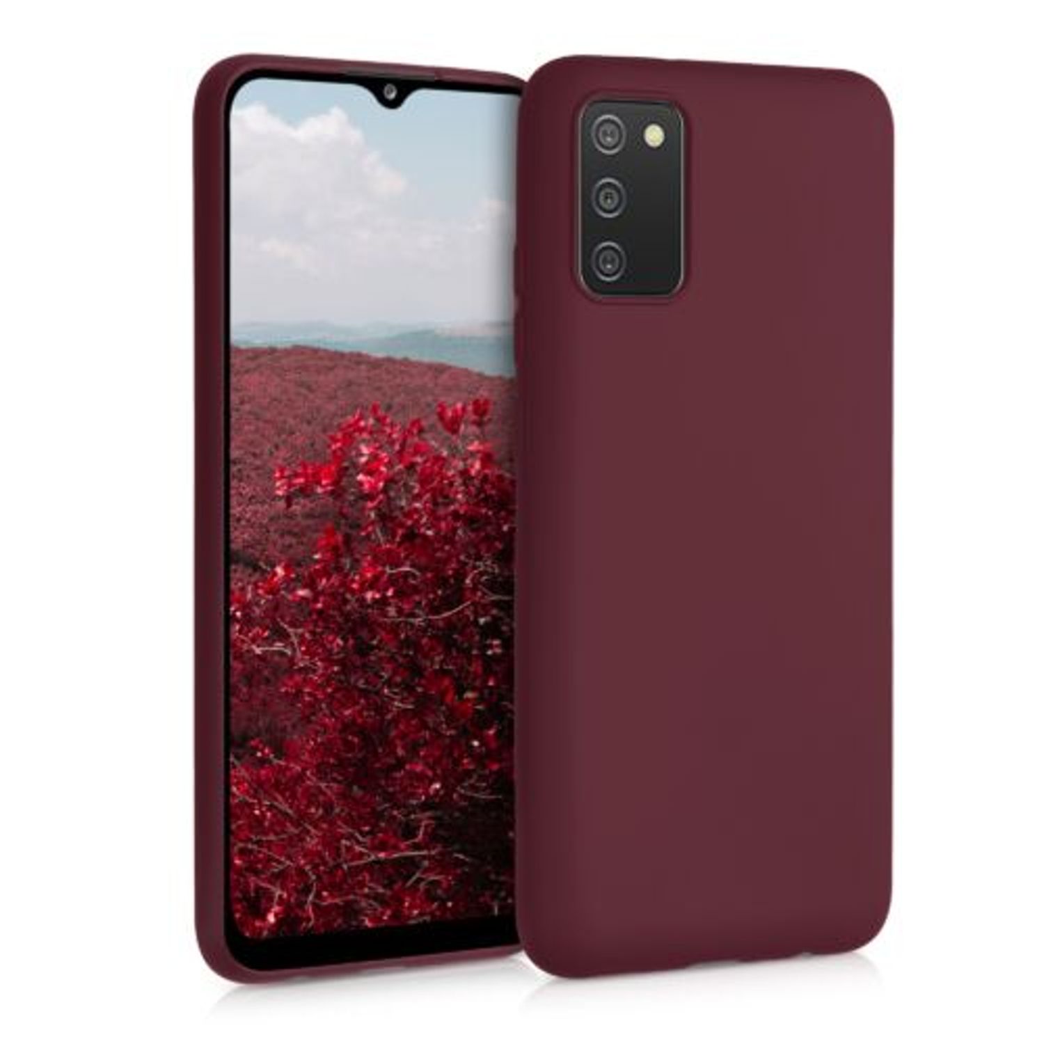 Husa pentru Samsung Galaxy A02s, Silicon, Violet, 54045.190 fotografia produsului