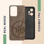 Husa Kwmobile pentru OnePlus Nord CE 2 Lite 5G, Lemn, Maro, 58763.01 fotografia produsului View 4 S