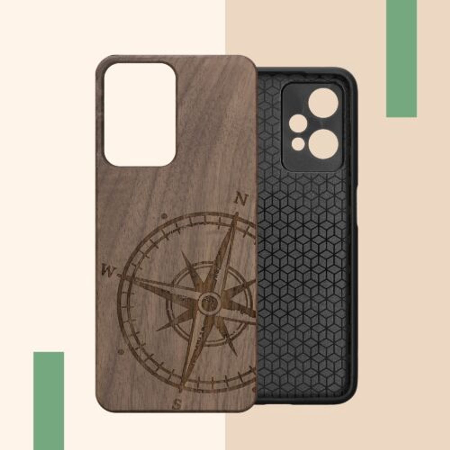Husa Kwmobile pentru OnePlus Nord CE 2 Lite 5G, Lemn, Maro, 58763.01 fotografia produsului View 9 L