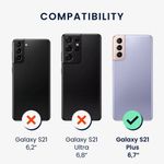Husa Kwmobile pentru Samsung Galaxy S21 Plus, Silicon, Alb, 54066.48 fotografia produsului View 8 S