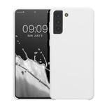 Husa Kwmobile pentru Samsung Galaxy S21 Plus, Silicon, Alb, 54066.48 fotografia produsului