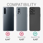 Husa Kwmobile pentru OnePlus Nord 2T, Textil, Albastru, 58768.17 fotografia produsului View 5 S