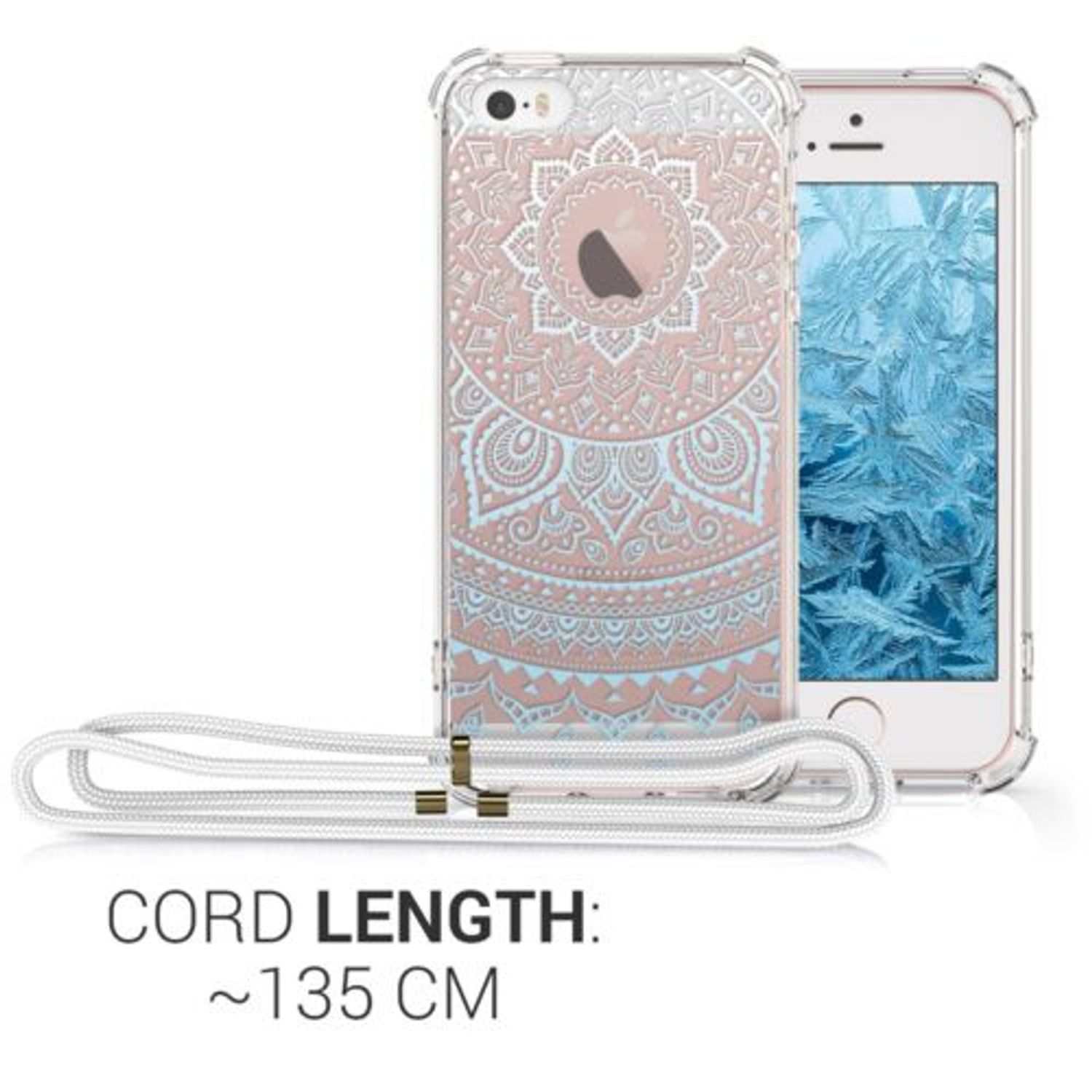 Husa pentru iPhone 5/iPhone 5s/iPhone SE, Silicon, Alb, 49293.05 fotografia produsului View 4 L