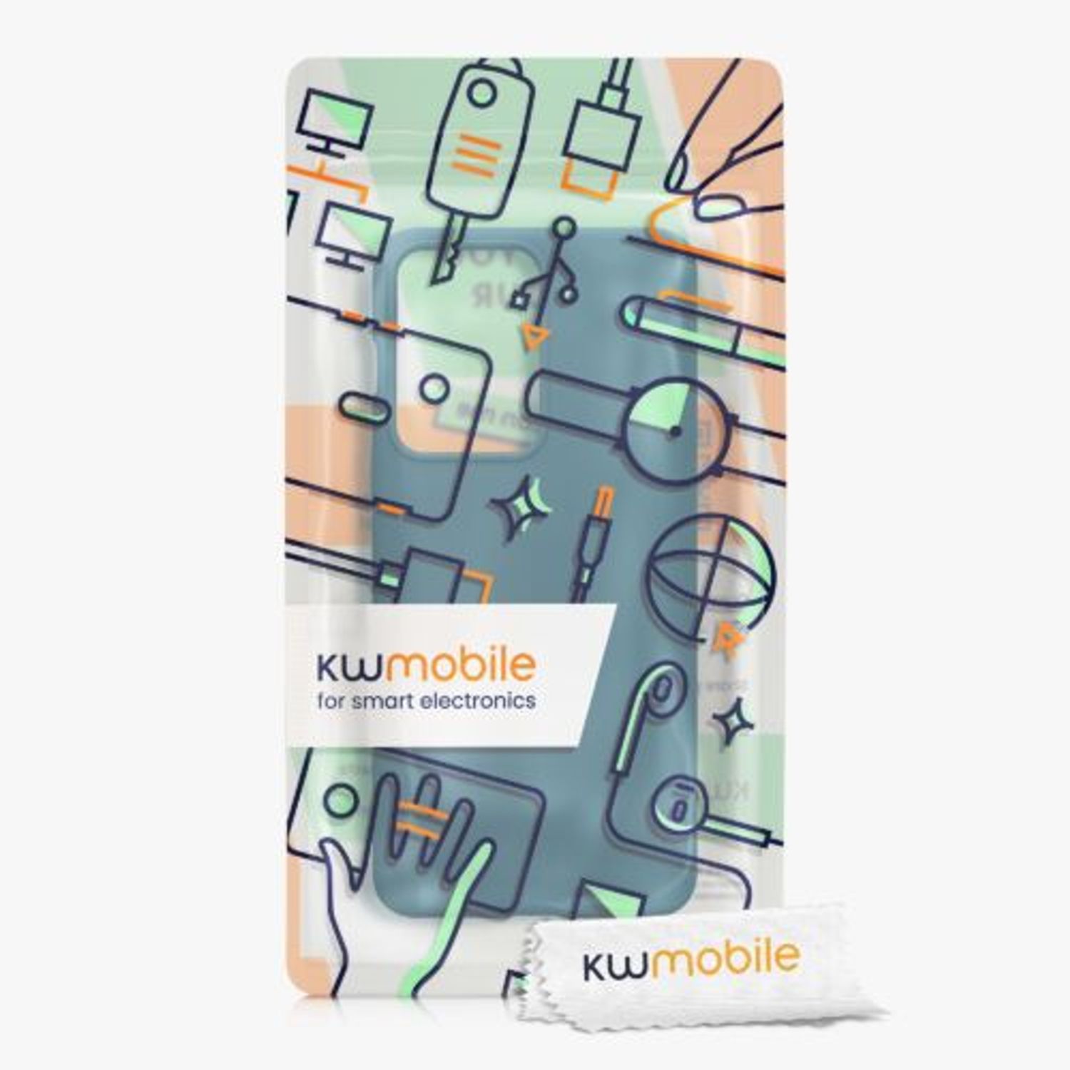 Husa Kwmobile pentru OnePlus Nord 2T, Silicon, Verde, 58764.57 fotografia produsului View 6 L