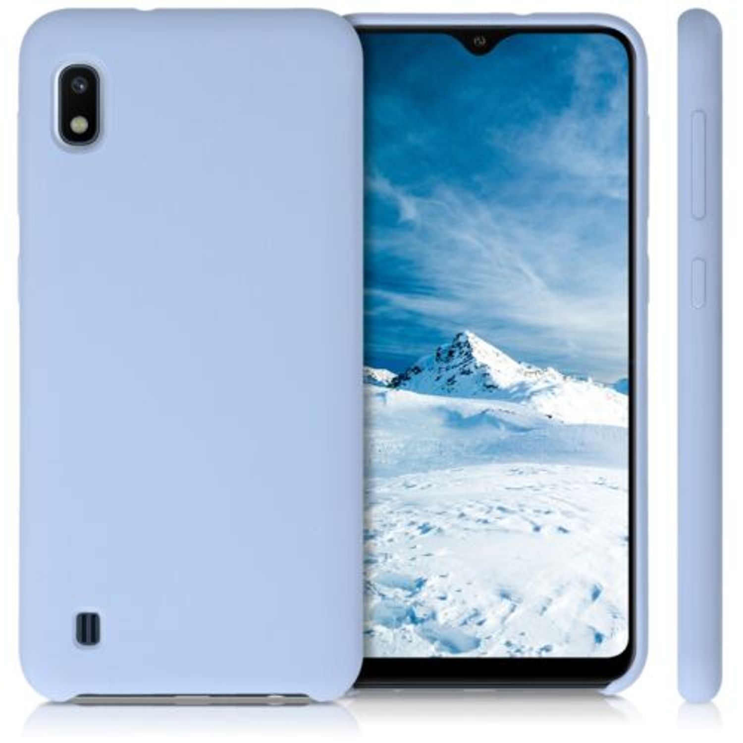 Husa pentru Samsung Galaxy A10, Silicon, Albastru, 52028.58 fotografia produsului View 2 L