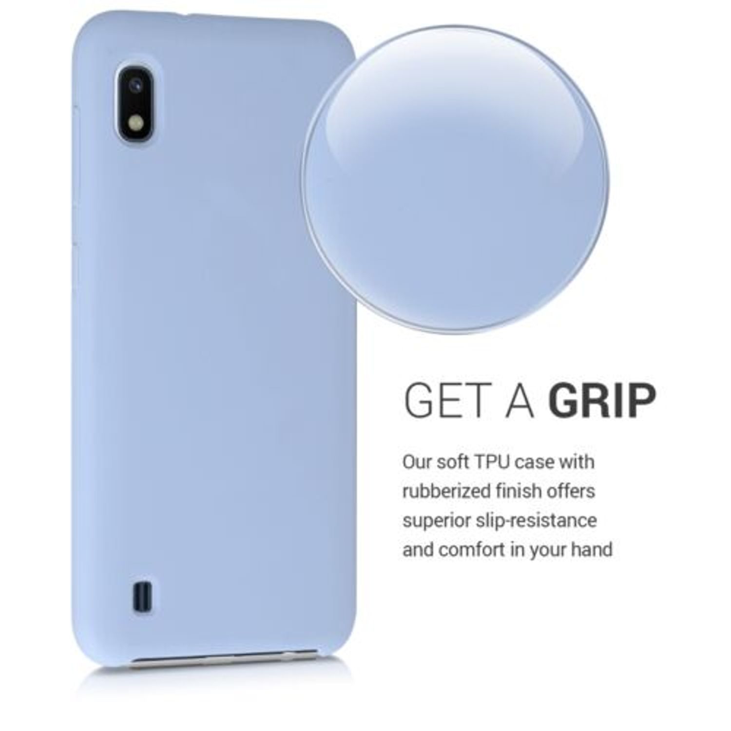 Husa pentru Samsung Galaxy A10, Silicon, Albastru, 52028.58 fotografia produsului View 4 L
