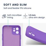 Husa Kwmobile pentru Apple iPhone 12/iPhone 12 Pro, Silicon, Mov, 58951.221 fotografia produsului View 2 S