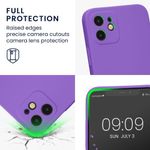 Husa Kwmobile pentru Apple iPhone 12/iPhone 12 Pro, Silicon, Mov, 58951.221 fotografia produsului View 3 S