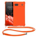 Husa Kwmobile pentru Google Pixel 6a, Silicon, Portocaliu, 58567.150 fotografia produsului