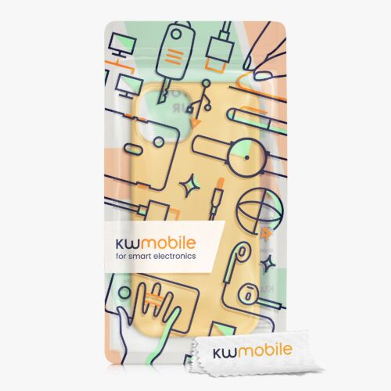 Husa Kwmobile pentru Apple iPhone 13, Silicon, Galben, 55878.191 fotografia produsului View 7 L