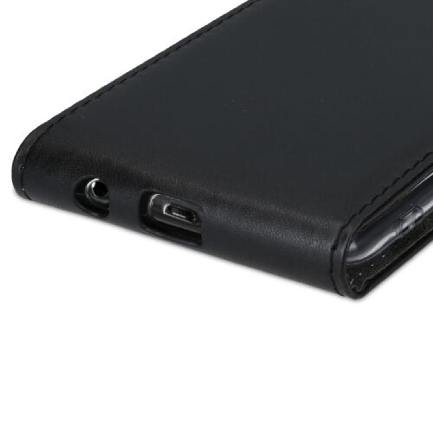 Husa pentru Samsung Galaxy A10, Piele ecologica, Negru, 49823.01 fotografia produsului View 9 L