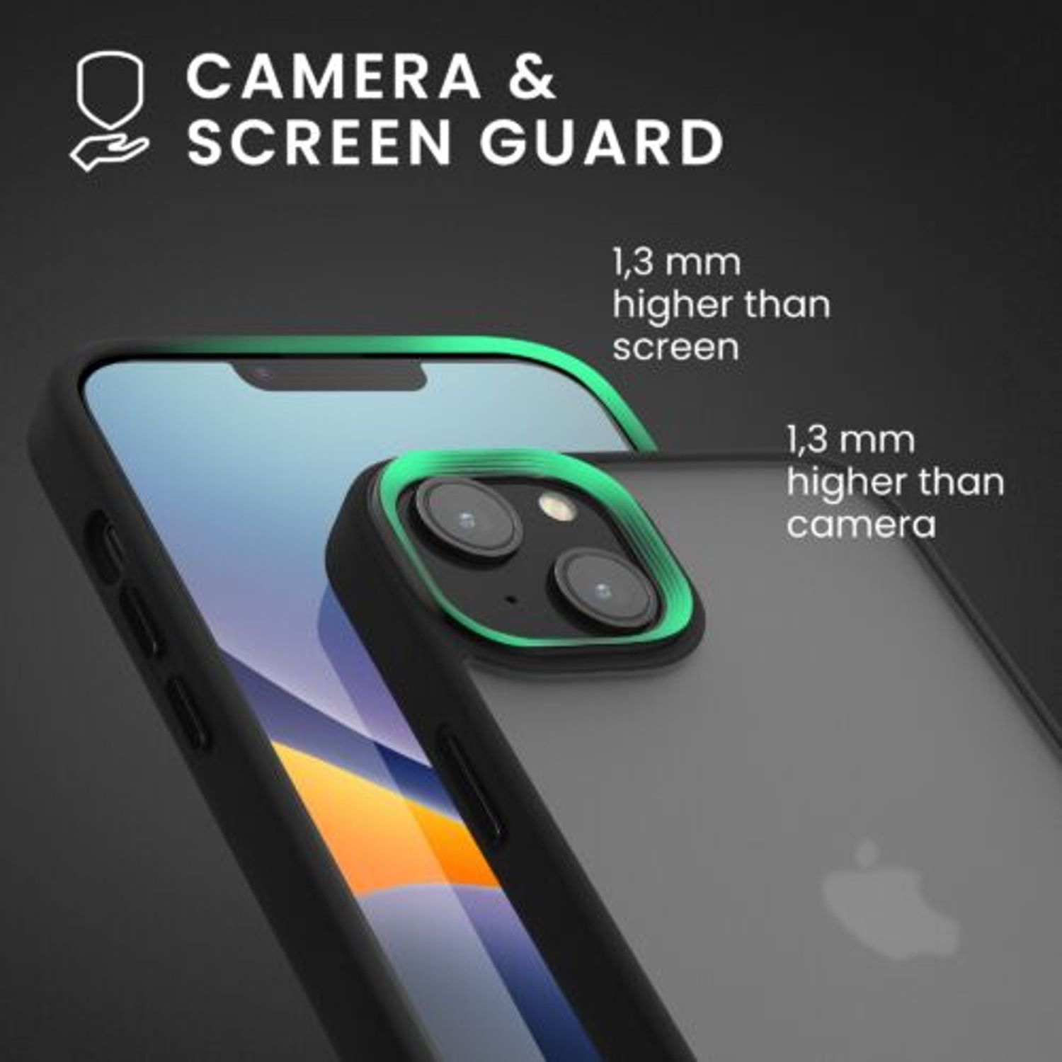 Husa Kwmobile pentru Apple iPhone 14, Silicon, Negru, 59089.01 fotografia produsului View 4 L