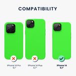 Husa Kwmobile pentru Apple iPhone 14, Silicon, Verde, 59071.159 fotografia produsului View 2 S