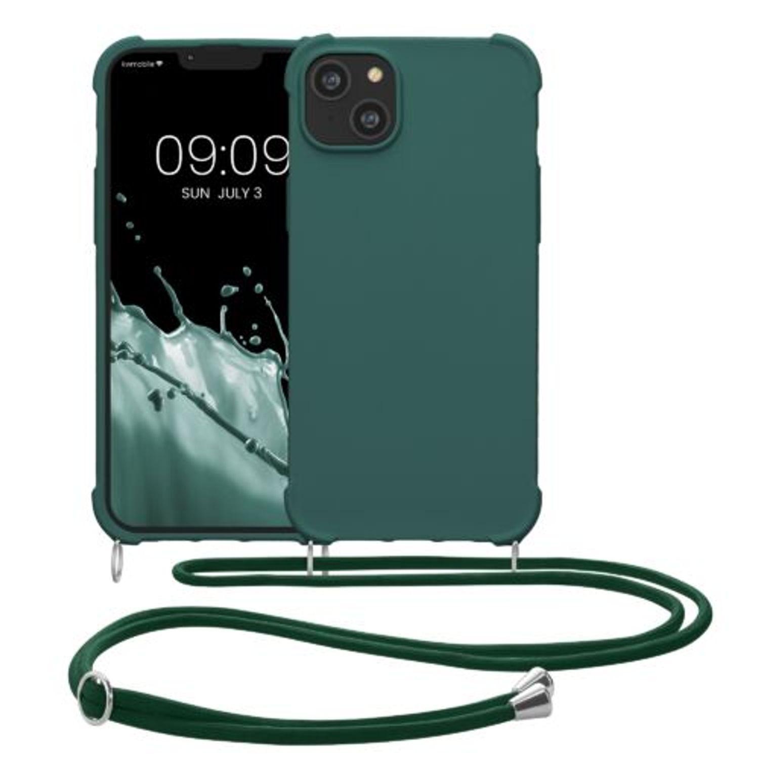 Husa Kwmobile pentru Apple iPhone 14 Plus, Silicon, Verde, 59117.80 fotografia produsului