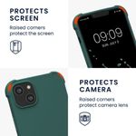 Husa Kwmobile pentru Apple iPhone 14 Plus, Silicon, Verde, 59117.80 fotografia produsului View 3 S
