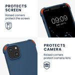 Husa Kwmobile pentru Apple iPhone 14 Plus, Silicon, Albastru, 59117.17 fotografia produsului View 3 S