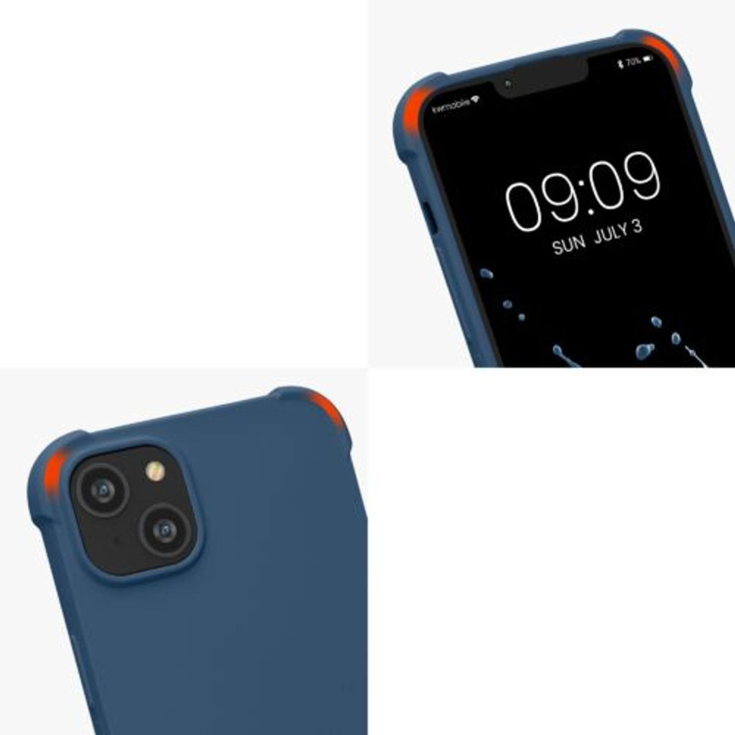 Husa Kwmobile pentru Apple iPhone 14 Plus, Silicon, Albastru, 59117.17 fotografia produsului View 8 L