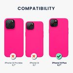 Husa Kwmobile pentru Apple iPhone 14 Plus, Silicon, Roz, 59080.77 fotografia produsului View 2 S