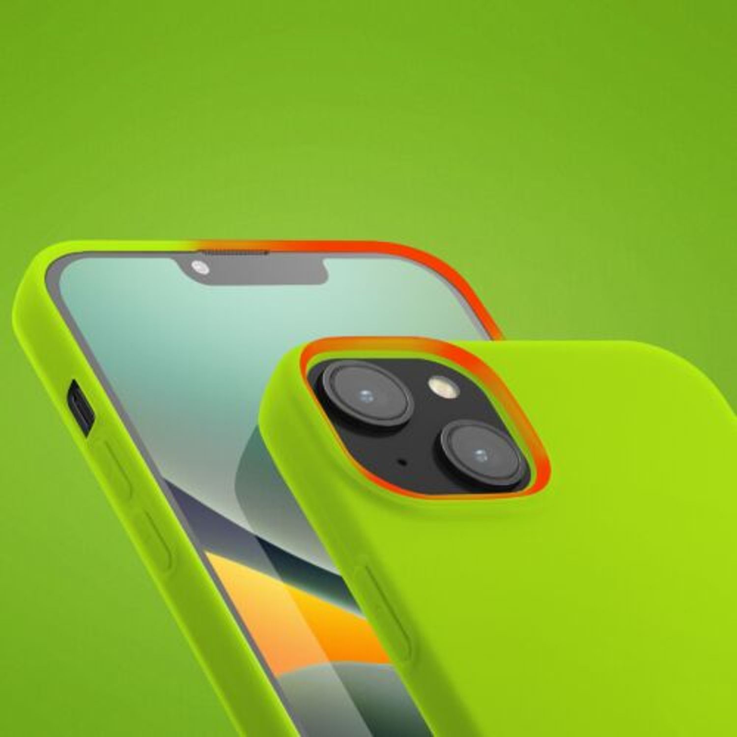Husa Kwmobile pentru Apple iPhone 14 Plus, Silicon, Verde, 59076.75 fotografia produsului View 12 L